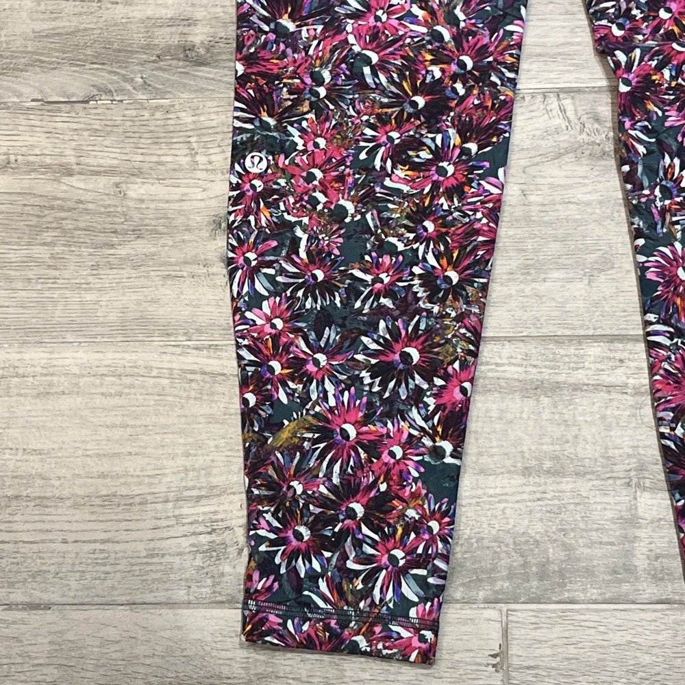 Lululemon Swift Speed HR Tight 28" Floral Athletic Leggings Size 14 Multicolor - Picture 4 of 6